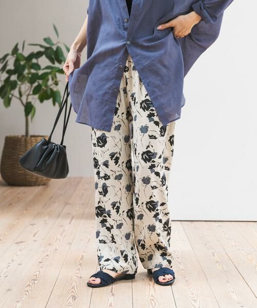 URBAN RESEARCH DOORS / アーバンリサーチ ドアーズ その他パンツ | 『WEB限定』リネンリヨセルプリントイージーパンツ | 詳細25