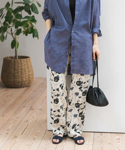 URBAN RESEARCH DOORS / アーバンリサーチ ドアーズ その他パンツ | 『WEB限定』リネンリヨセルプリントイージーパンツ | 詳細27