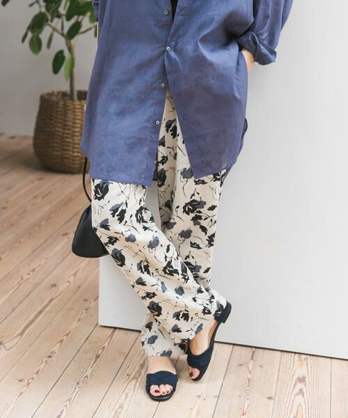 URBAN RESEARCH DOORS / アーバンリサーチ ドアーズ その他パンツ | 『WEB限定』リネンリヨセルプリントイージーパンツ | 詳細28