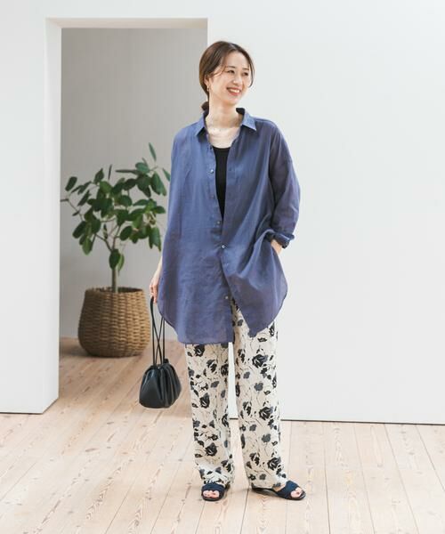 URBAN RESEARCH DOORS / アーバンリサーチ ドアーズ その他パンツ | 『WEB限定』リネンリヨセルプリントイージーパンツ | 詳細29