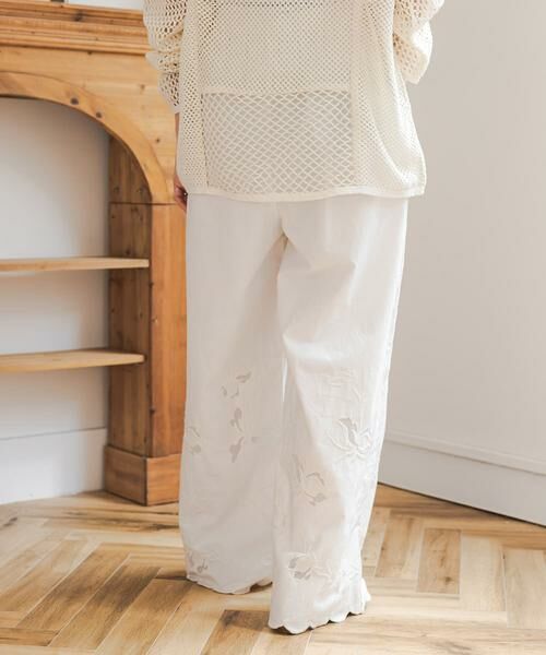 URBAN RESEARCH DOORS / アーバンリサーチ ドアーズ その他パンツ | エンブロイダリーレースイージーパンツ | 詳細2
