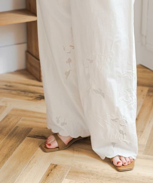 URBAN RESEARCH DOORS / アーバンリサーチ ドアーズ その他パンツ | エンブロイダリーレースイージーパンツ | 詳細5