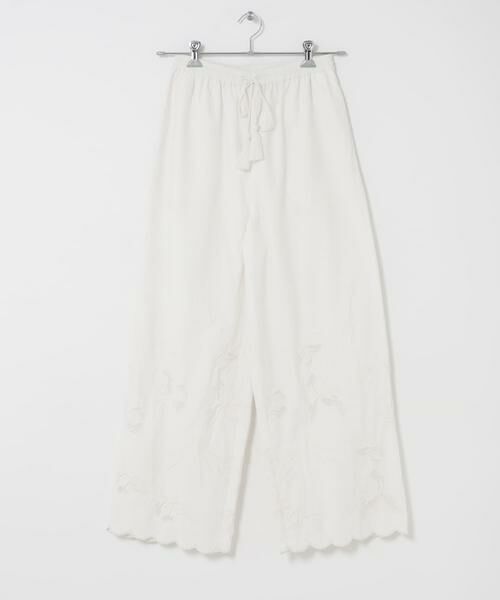 URBAN RESEARCH DOORS / アーバンリサーチ ドアーズ その他パンツ | エンブロイダリーレースイージーパンツ | 詳細8