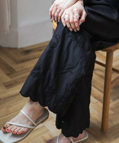 URBAN RESEARCH DOORS / アーバンリサーチ ドアーズ その他パンツ | エンブロイダリーレースイージーパンツ | 詳細10