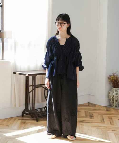 URBAN RESEARCH DOORS / アーバンリサーチ ドアーズ その他パンツ | エンブロイダリーレースイージーパンツ | 詳細15