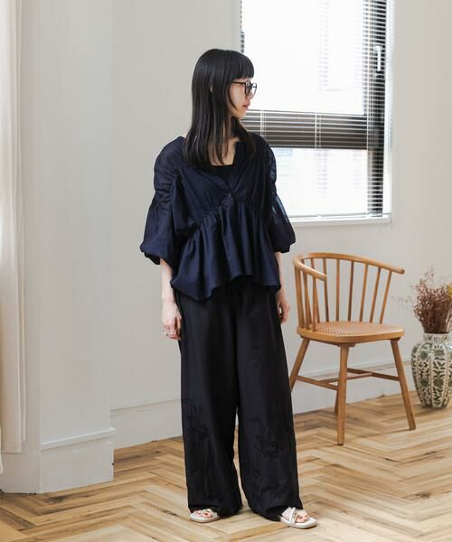 URBAN RESEARCH DOORS / アーバンリサーチ ドアーズ その他パンツ | エンブロイダリーレースイージーパンツ | 詳細16