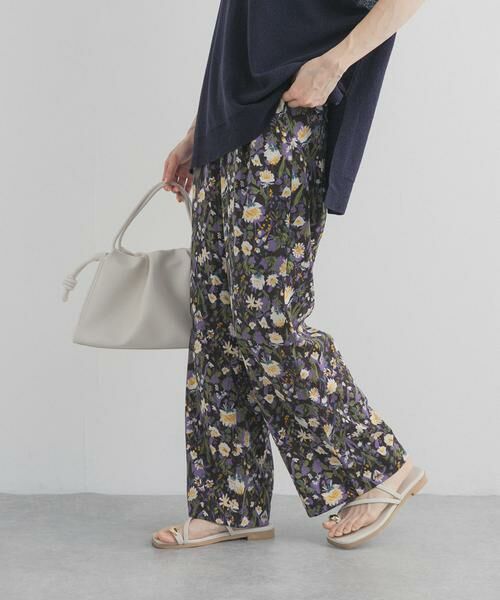 URBAN RESEARCH DOORS / アーバンリサーチ ドアーズ その他パンツ | 『WEB/一部店舗限定カラー』フラワープリントイージーパンツ | 詳細1