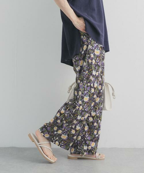URBAN RESEARCH DOORS / アーバンリサーチ ドアーズ その他パンツ | 『WEB/一部店舗限定カラー』フラワープリントイージーパンツ | 詳細4