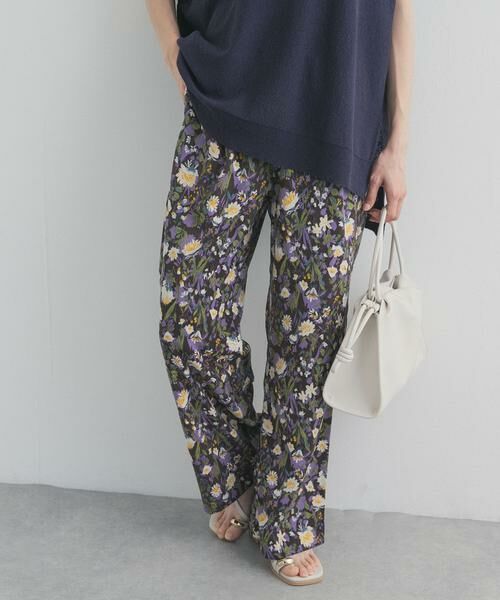 URBAN RESEARCH DOORS / アーバンリサーチ ドアーズ その他パンツ | 『WEB/一部店舗限定カラー』フラワープリントイージーパンツ | 詳細7