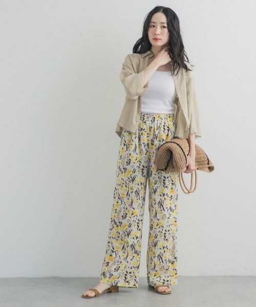 URBAN RESEARCH DOORS / アーバンリサーチ ドアーズ その他パンツ | 『WEB/一部店舗限定カラー』フラワープリントイージーパンツ | 詳細22