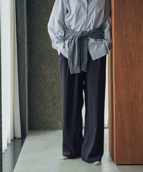 URBAN RESEARCH DOORS / アーバンリサーチ ドアーズ その他パンツ | 『仁村紗和さん着用』『3サイズ展開』『UR TECH』完声/涼ギャザーワイドパンツ | 詳細6