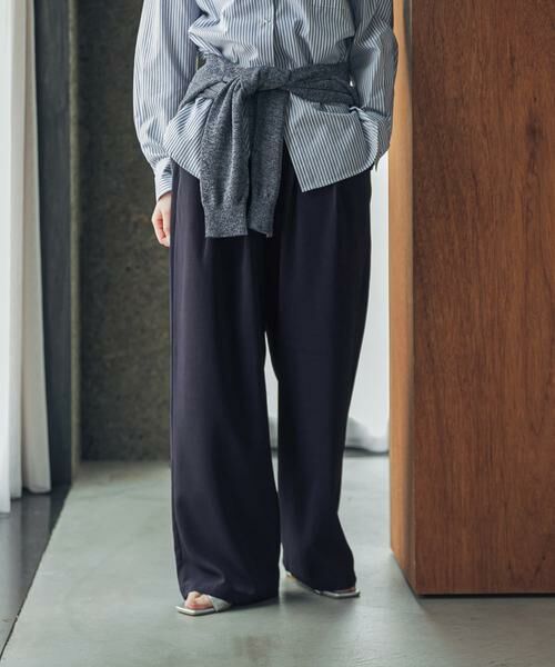 URBAN RESEARCH DOORS / アーバンリサーチ ドアーズ その他パンツ | 『仁村紗和さん着用』『3サイズ展開』『UR TECH』完声/涼ギャザーワイドパンツ | 詳細7