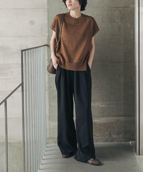 URBAN RESEARCH DOORS / アーバンリサーチ ドアーズ その他パンツ | 『仁村紗和さん着用』『3サイズ展開』『UR TECH』完声/涼ギャザーワイドパンツ | 詳細15