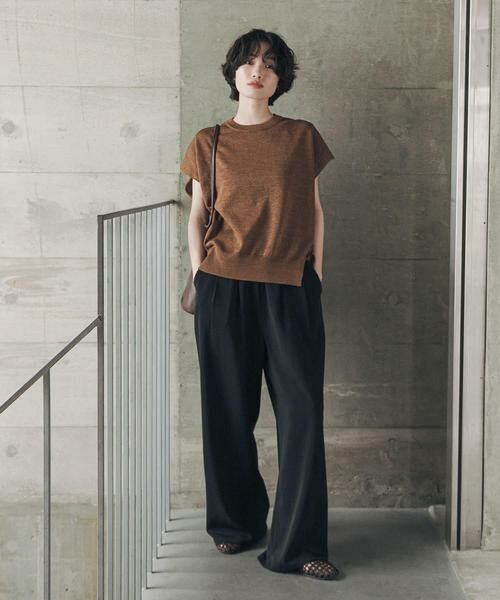 URBAN RESEARCH DOORS / アーバンリサーチ ドアーズ その他パンツ | 『仁村紗和さん着用』『3サイズ展開』『UR TECH』完声/涼ギャザーワイドパンツ | 詳細16