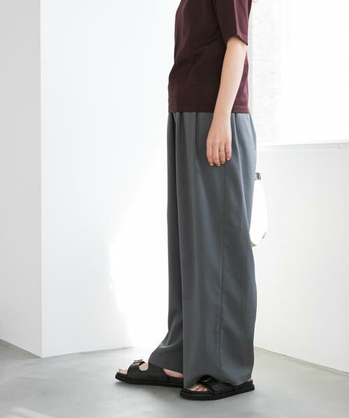 URBAN RESEARCH DOORS / アーバンリサーチ ドアーズ その他パンツ | 『UR TECH』完声/涼ギャザーワイドパンツ | 詳細5