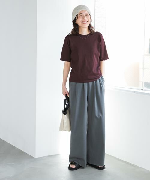 URBAN RESEARCH DOORS / アーバンリサーチ ドアーズ その他パンツ | 『UR TECH』完声/涼ギャザーワイドパンツ | 詳細7