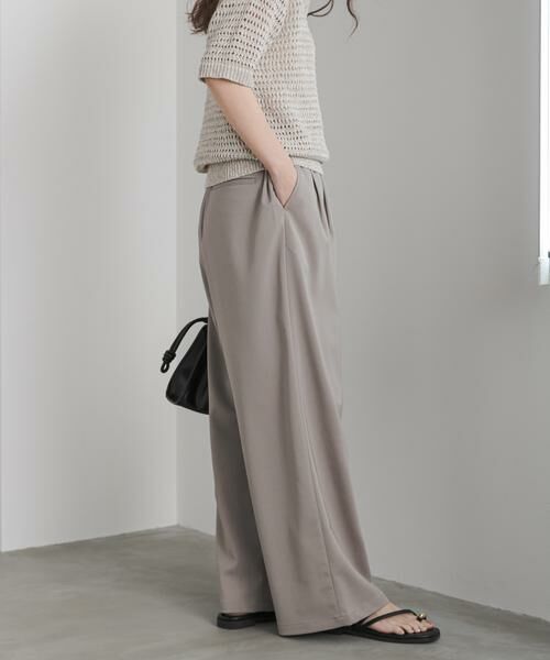 URBAN RESEARCH DOORS / アーバンリサーチ ドアーズ その他パンツ | 『UR TECH』完声/涼ギャザーワイドパンツ | 詳細15