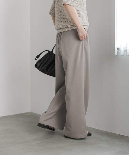 URBAN RESEARCH DOORS / アーバンリサーチ ドアーズ その他パンツ | 『UR TECH』完声/涼ギャザーワイドパンツ | 詳細16