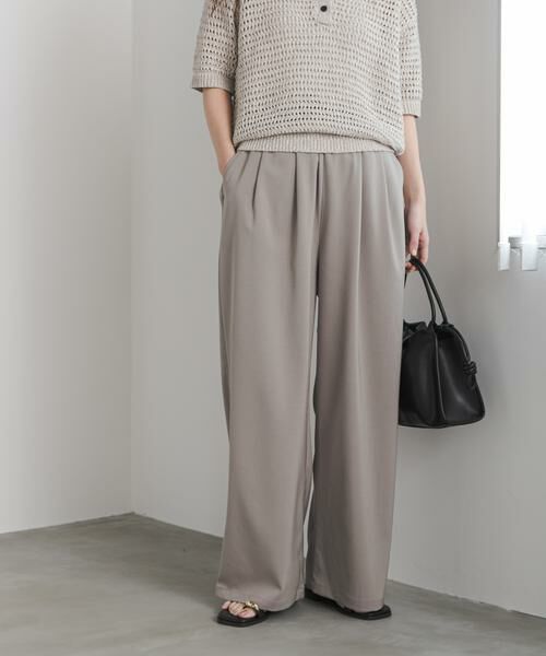 URBAN RESEARCH DOORS / アーバンリサーチ ドアーズ その他パンツ | 『UR TECH』完声/涼ギャザーワイドパンツ | 詳細17