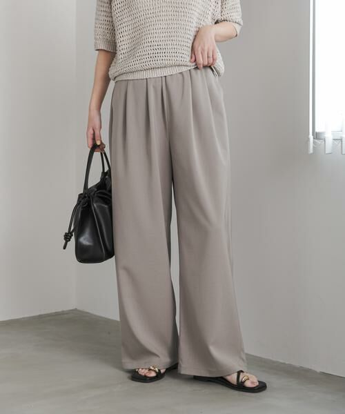 URBAN RESEARCH DOORS / アーバンリサーチ ドアーズ その他パンツ | 『UR TECH』完声/涼ギャザーワイドパンツ | 詳細18