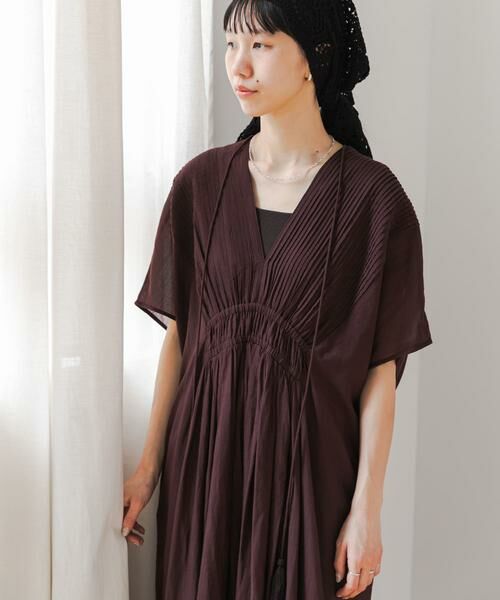 URBAN RESEARCH DOORS / アーバンリサーチ ドアーズ ワンピース | ピンタックギャザーワンピース | 詳細6