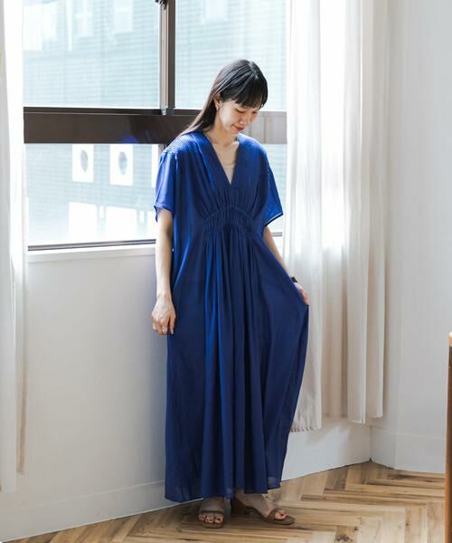 URBAN RESEARCH DOORS / アーバンリサーチ ドアーズ ワンピース | ピンタックギャザーワンピース | 詳細11