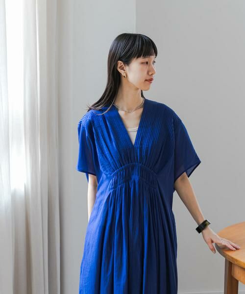 URBAN RESEARCH DOORS / アーバンリサーチ ドアーズ ワンピース | ピンタックギャザーワンピース | 詳細15