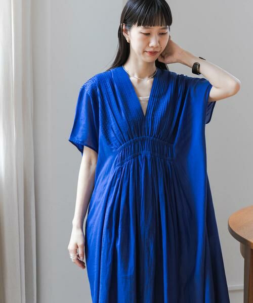 URBAN RESEARCH DOORS / アーバンリサーチ ドアーズ ワンピース | ピンタックギャザーワンピース | 詳細16