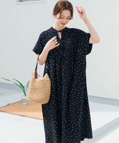 URBAN RESEARCH DOORS / アーバンリサーチ ドアーズ ワンピース | リネンリヨセルドットワンピース