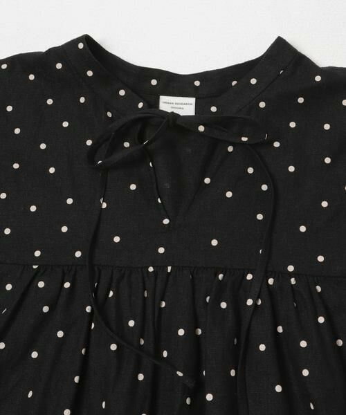 URBAN RESEARCH DOORS / アーバンリサーチ ドアーズ ワンピース | リネンリヨセルドットワンピース | 詳細9