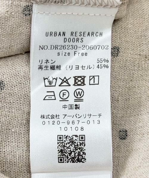 URBAN RESEARCH DOORS / アーバンリサーチ ドアーズ ワンピース | リネンリヨセルドットワンピース | 詳細22