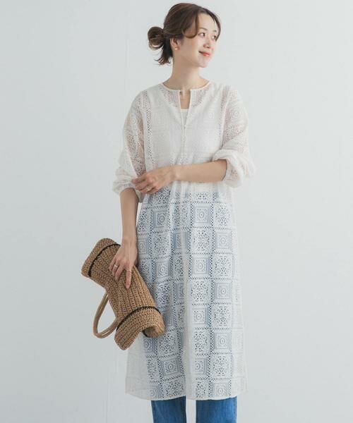 URBAN RESEARCH DOORS / アーバンリサーチ ドアーズ ワンピース | レースワンピース（ナチュラル）