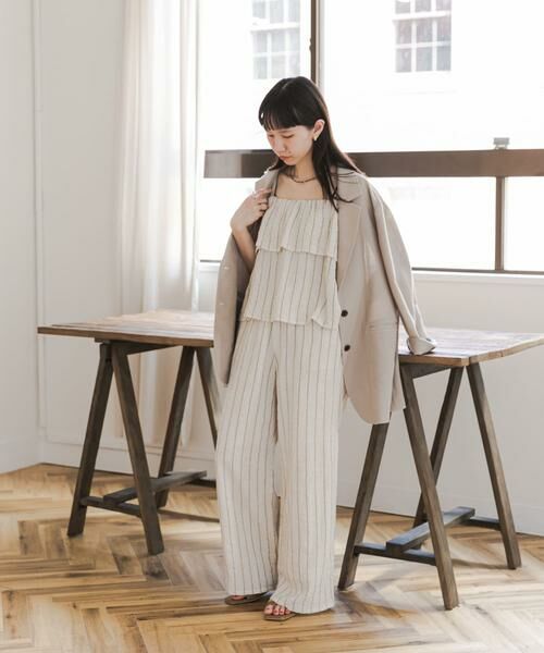 URBAN RESEARCH DOORS / アーバンリサーチ ドアーズ ワンピース | ラメストライプセットアップ | 詳細12