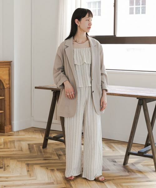 URBAN RESEARCH DOORS / アーバンリサーチ ドアーズ ワンピース | ラメストライプセットアップ | 詳細15