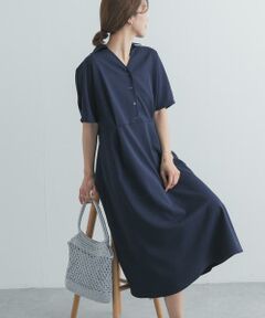 URBAN RESEARCH DOORS / アーバンリサーチ ドアーズ ワンピース | 『UR TECH』完声/涼ドルマン半袖ワンピース