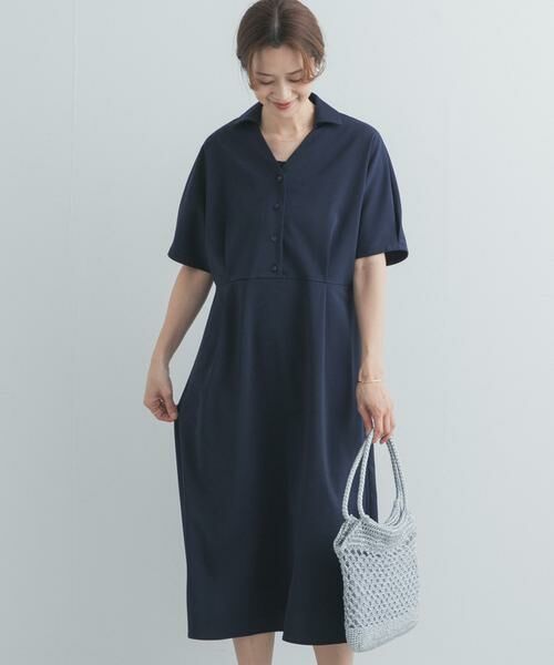 URBAN RESEARCH DOORS / アーバンリサーチ ドアーズ ワンピース | 『UR TECH』完声/涼ドルマン半袖ワンピース | 詳細2