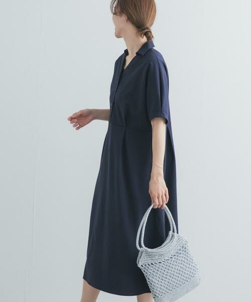 URBAN RESEARCH DOORS / アーバンリサーチ ドアーズ ワンピース | 『UR TECH』完声/涼ドルマン半袖ワンピース | 詳細3
