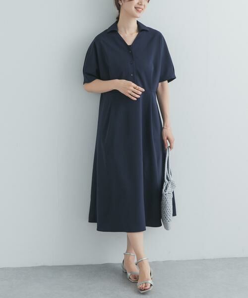 URBAN RESEARCH DOORS / アーバンリサーチ ドアーズ ワンピース | 『UR TECH』完声/涼ドルマン半袖ワンピース | 詳細5