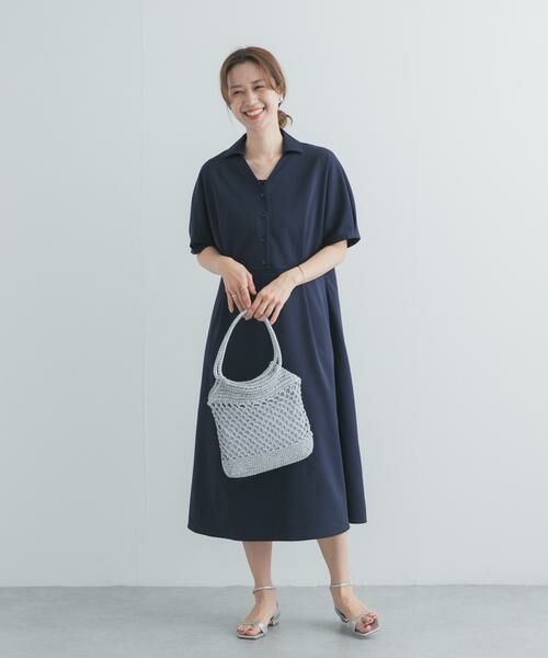 URBAN RESEARCH DOORS / アーバンリサーチ ドアーズ ワンピース | 『UR TECH』完声/涼ドルマン半袖ワンピース | 詳細6