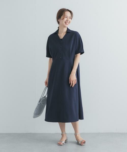 URBAN RESEARCH DOORS / アーバンリサーチ ドアーズ ワンピース | 『UR TECH』完声/涼ドルマン半袖ワンピース | 詳細7