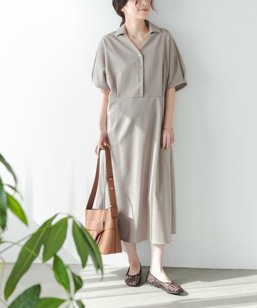 URBAN RESEARCH DOORS / アーバンリサーチ ドアーズ ワンピース | 『UR TECH』完声/涼ドルマン半袖ワンピース | 詳細15