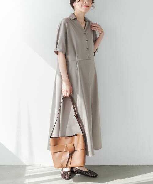 URBAN RESEARCH DOORS / アーバンリサーチ ドアーズ ワンピース | 『UR TECH』完声/涼ドルマン半袖ワンピース | 詳細16