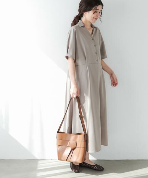 URBAN RESEARCH DOORS / アーバンリサーチ ドアーズ ワンピース | 『UR TECH』完声/涼ドルマン半袖ワンピース | 詳細17