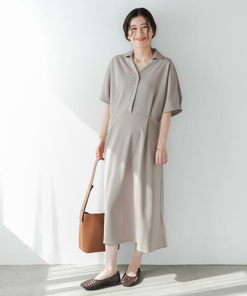 URBAN RESEARCH DOORS / アーバンリサーチ ドアーズ ワンピース | 『UR TECH』完声/涼ドルマン半袖ワンピース | 詳細18