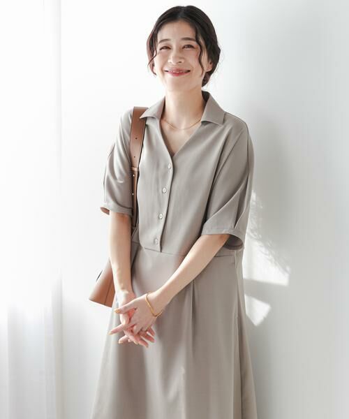 URBAN RESEARCH DOORS / アーバンリサーチ ドアーズ ワンピース | 『UR TECH』完声/涼ドルマン半袖ワンピース | 詳細21