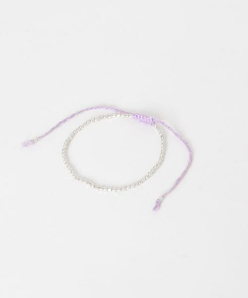 URBAN RESEARCH DOORS / アーバンリサーチ ドアーズ ブレスレット・バングル | ビーズブレスレット（パープル）