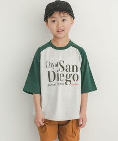 URBAN RESEARCH DOORS / アーバンリサーチ ドアーズ トップス | ロゴプリントラグランTシャツ(KIDS)