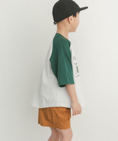 URBAN RESEARCH DOORS / アーバンリサーチ ドアーズ トップス | ロゴプリントラグランTシャツ(KIDS) | 詳細1