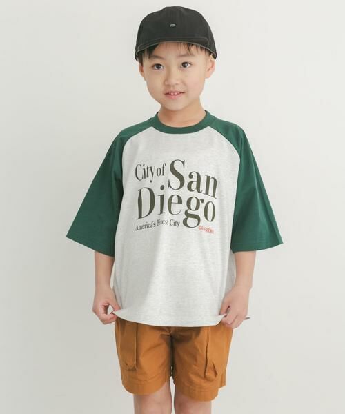 URBAN RESEARCH DOORS / アーバンリサーチ ドアーズ トップス | ロゴプリントラグランTシャツ(KIDS) | 詳細2