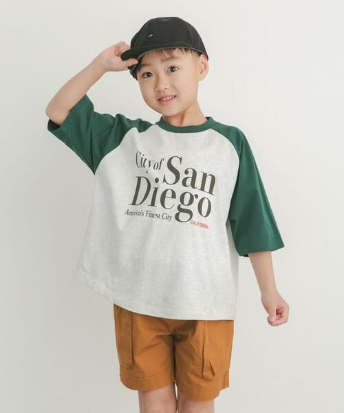 URBAN RESEARCH DOORS / アーバンリサーチ ドアーズ トップス | ロゴプリントラグランTシャツ(KIDS) | 詳細3